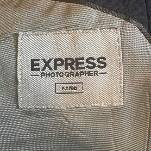 Express Photographer Fitted Blazer Men’s Size 42R Preppy Collegiate Classic - Picture 4 of 7